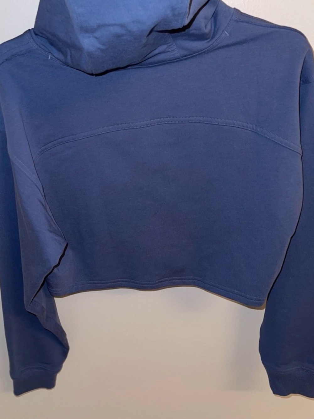 lululemon athletica all yours Cropped Hoodie in Slate Blue - Picture 4 of 6